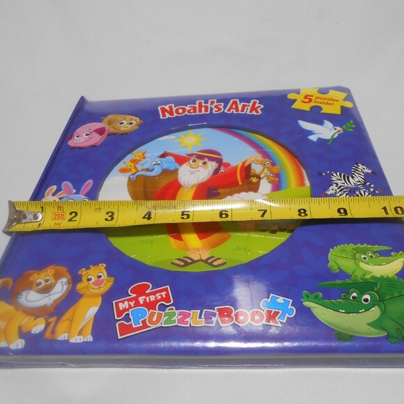 NEW Noah's Ark padded Board My First Puzzle Book w/ 5 puzzles ages 3+ kids 📘🎁 - Picture 2 of 9
